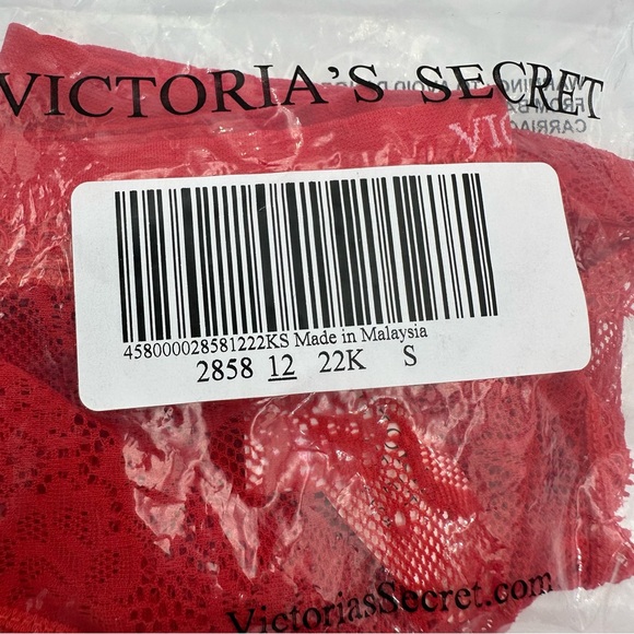 Victoria's Secret Red Stretch Lace Hiphugger 2012 Bikini Panty - Picture 6 of 12